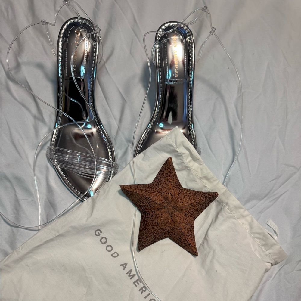 Good American clear strappy heels - Picture 4 of 4